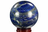 Polished Lapis Lazuli Sphere - Pakistan #123441-1
